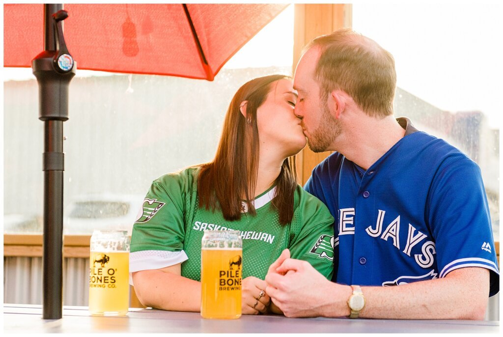 Andrew & Alisha - Engagement Session - 01 - Pile O'bones - Riders and Blue Jays