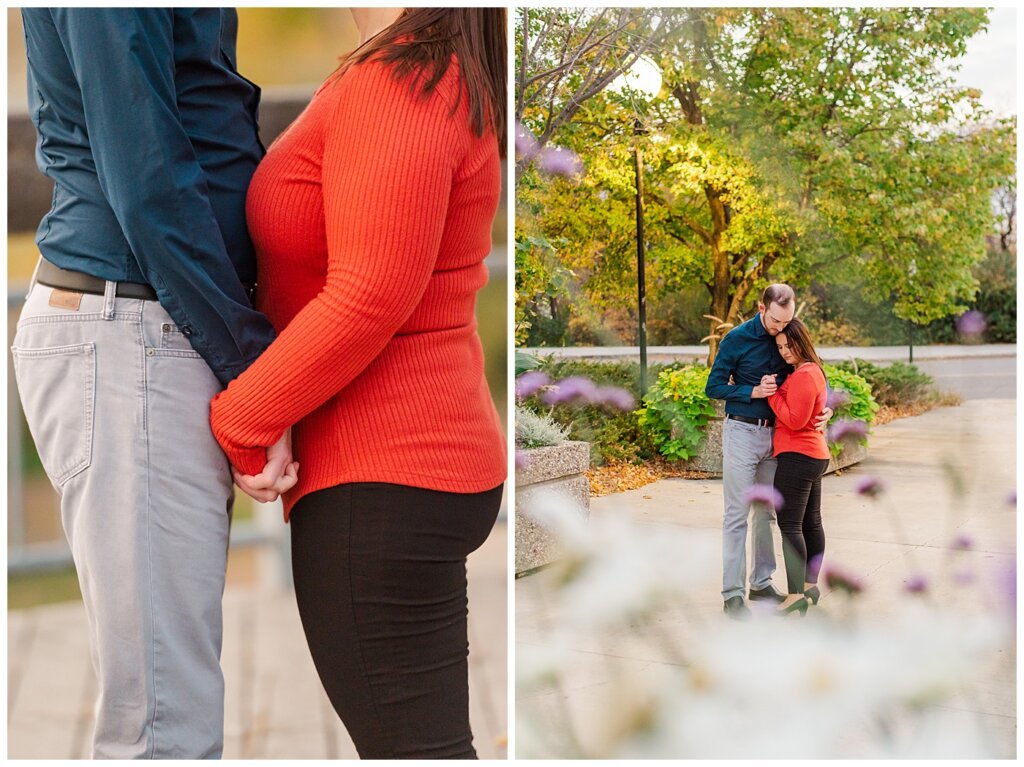 Andrew & Alisha - Engagement Session - 11 - Couple at entrance to Lady Slipper Courtyard