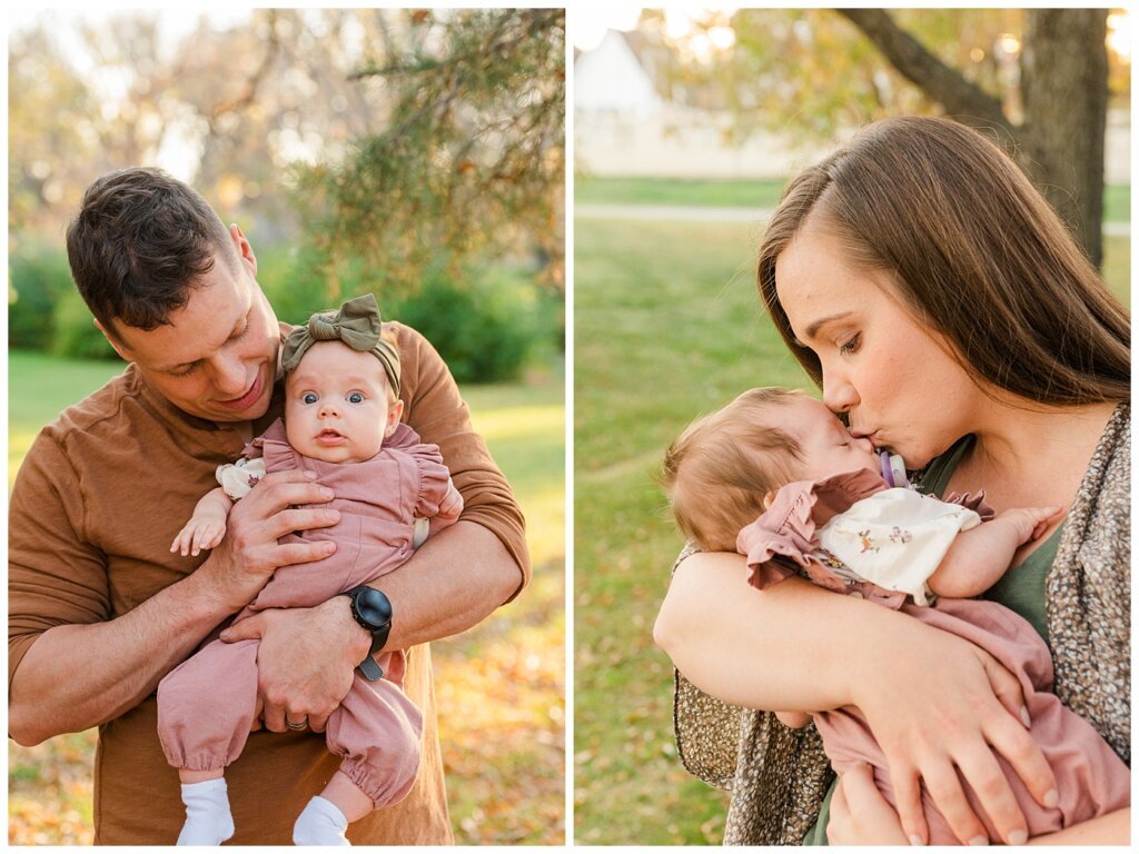 Filby Family - Regina Family Photography - Wascana Park - 04 - Baby Isla with Dad and baby isla with mom