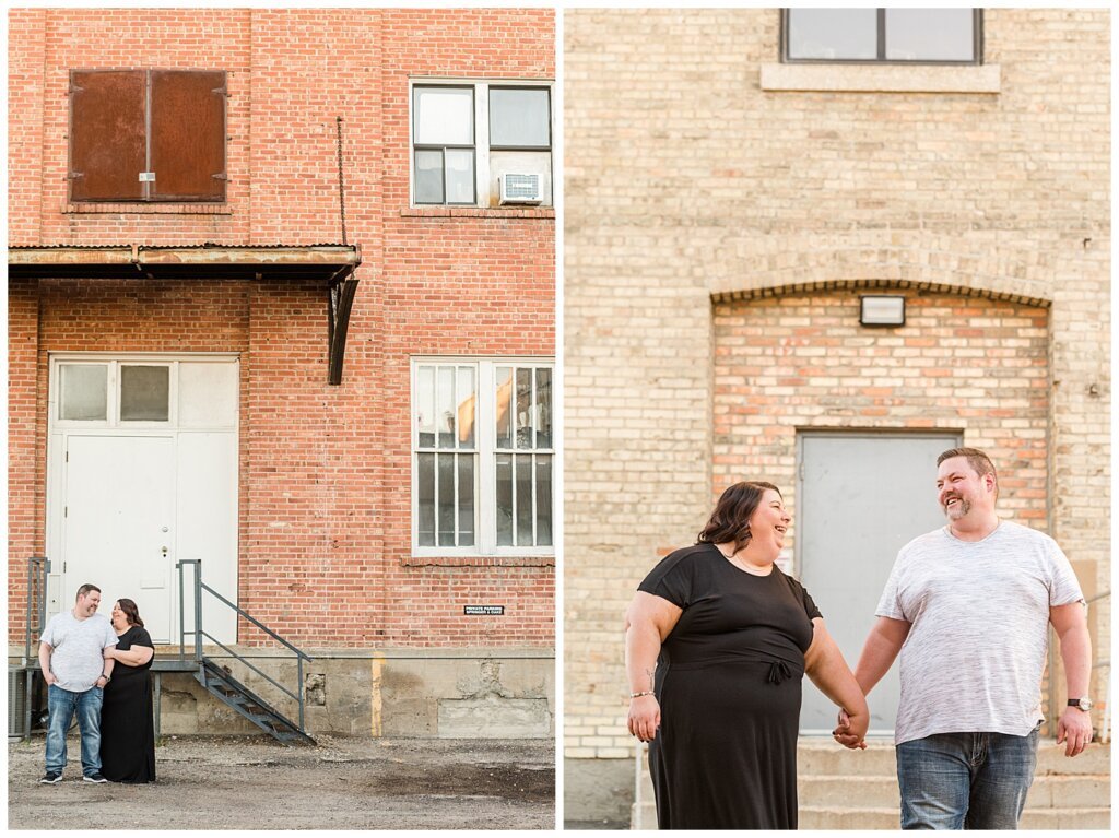 Regina Couples Photo Session - Scott & Ashley 2021 - Regina Warehouse District - 05 - Backalley Photos with couple