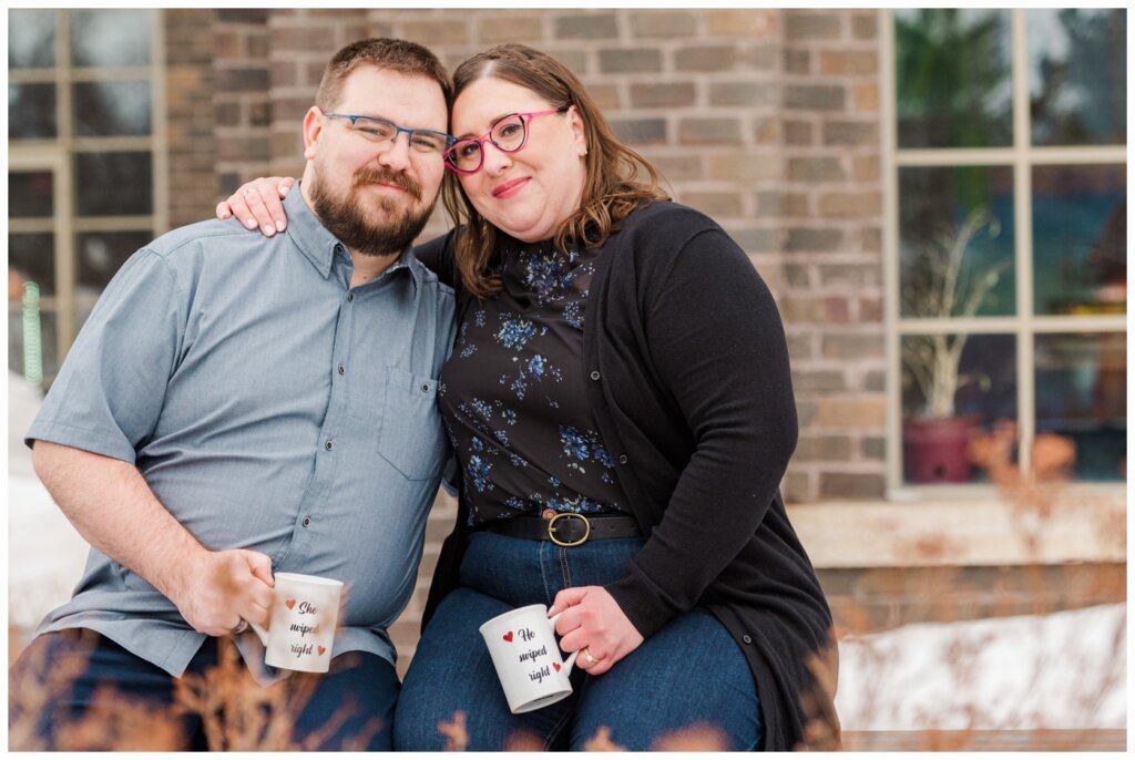 Couple sitting outside of Skye Cafe & Bistro in Regina