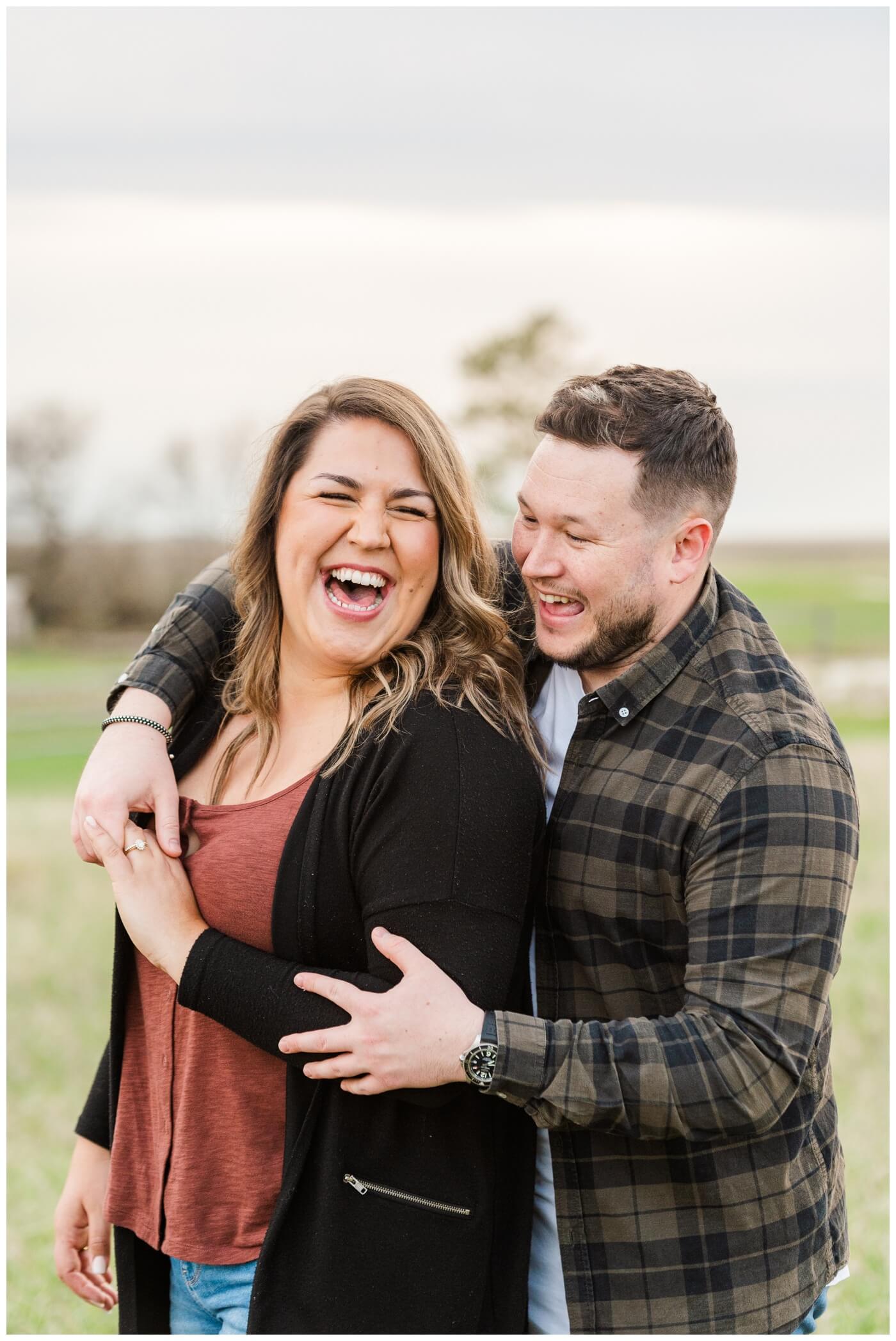 Love and laughter of Declan & Kat at their engagement session