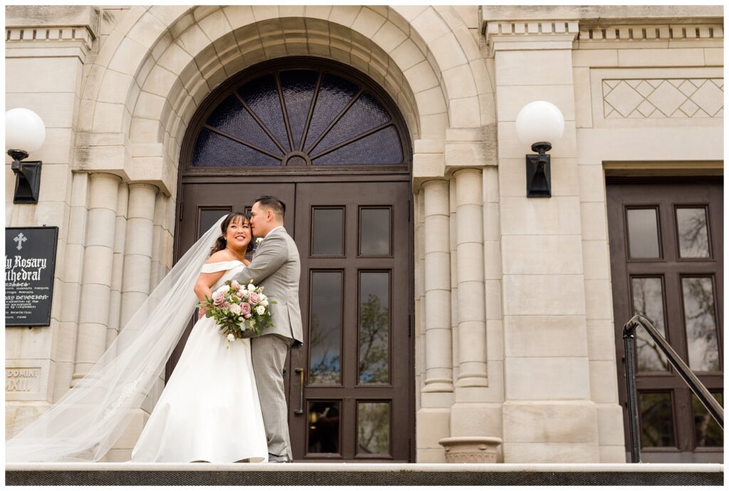 Sam & Benton - Holy Rosary Cathedral - 16 - Bride & Groom share a moment