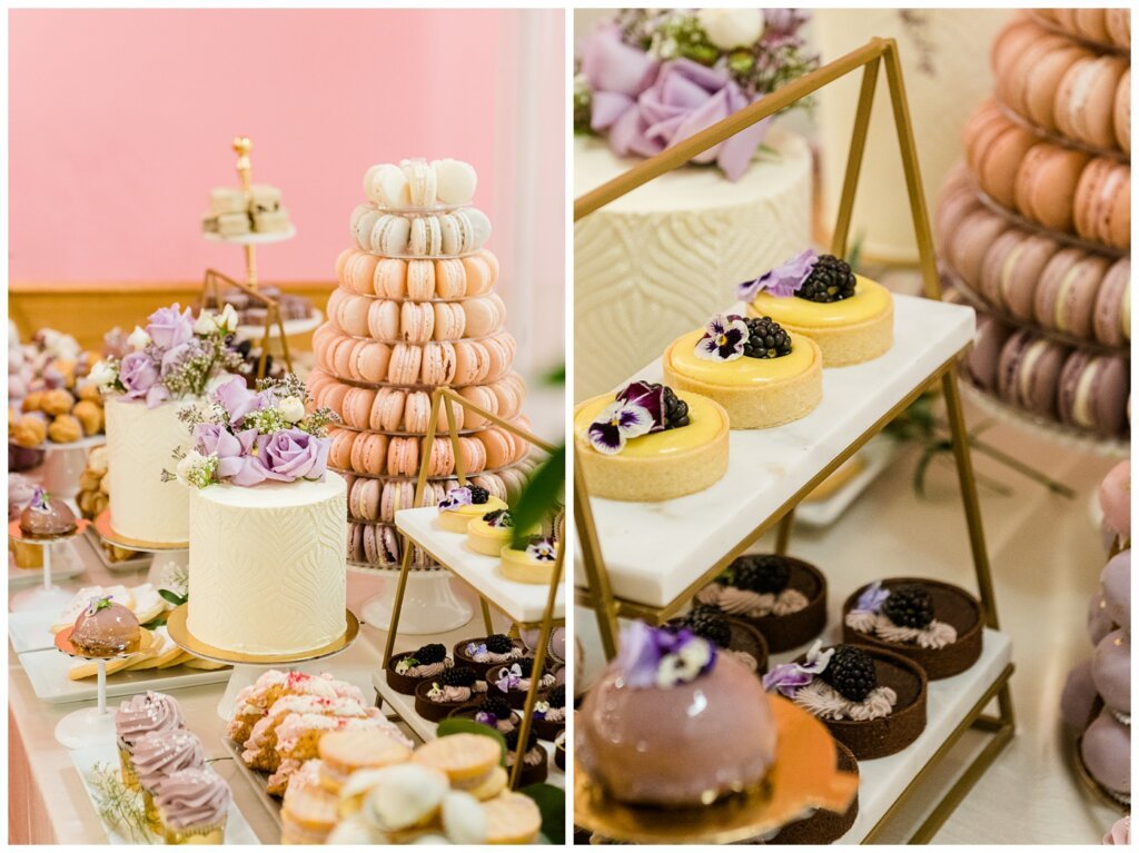 Sam & Benton - Lees Chop Suey East - 35 - Cake & dessert table by Queen City Cakes