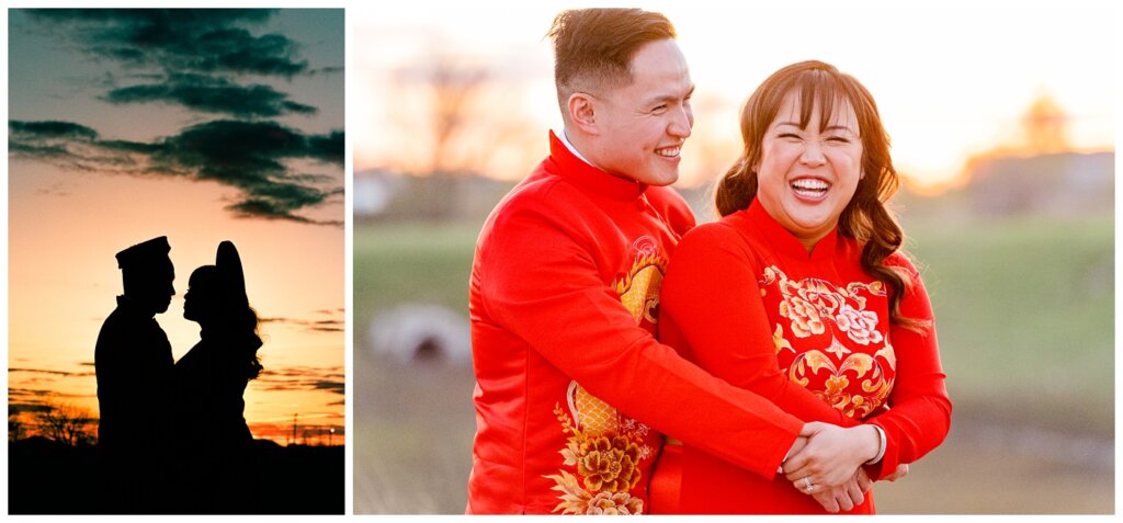 Sam & Benton - Lees Chop Suey East - 39 - Sunset photos in traditional Vietnamese clothes