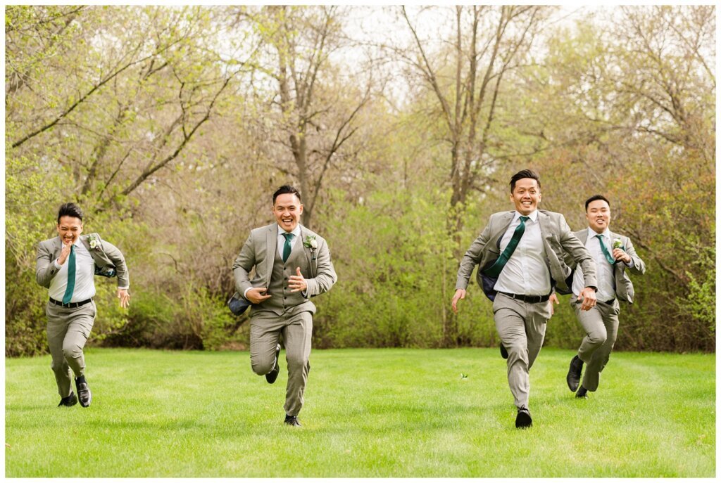 Sam & Benton - Wascana Park - 21 - Groomsmen race