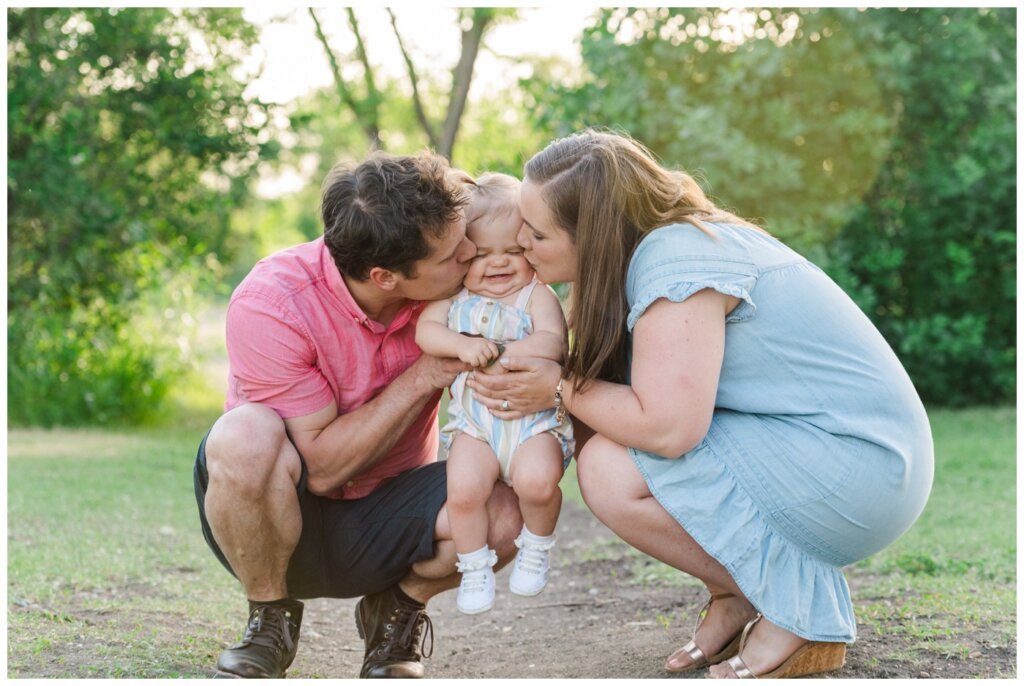 Filby Family 2022 - 15 - Saskatchewan Science Centre - Toddler receives squishy kisses