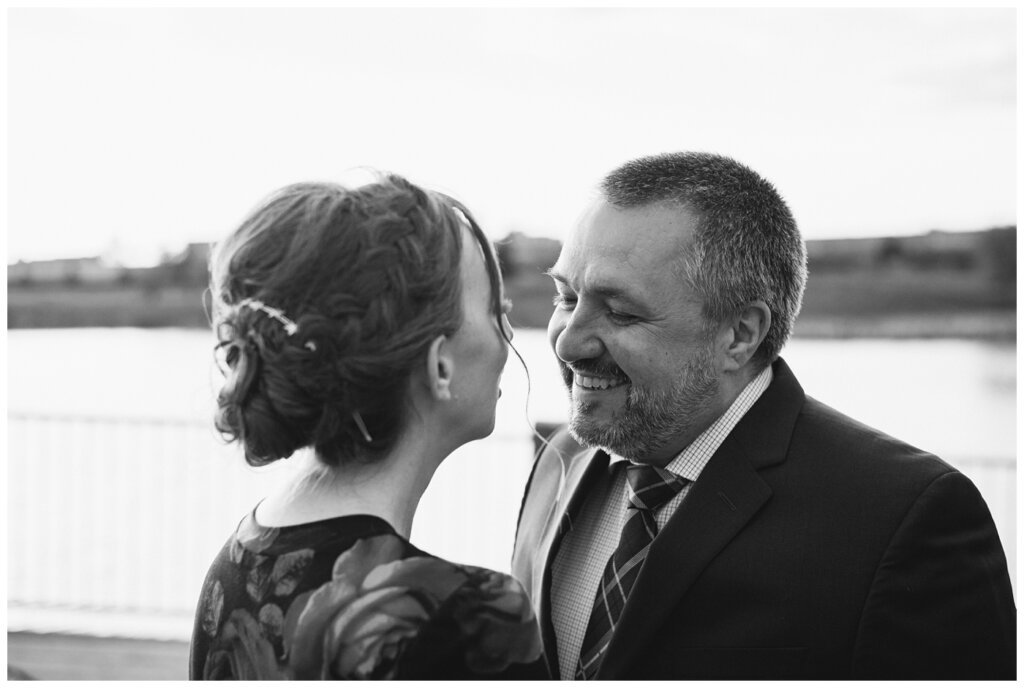 Shawn & Jennifer - Wakamow Valley - 09 - Groom has nothing but smiles for his bride to be