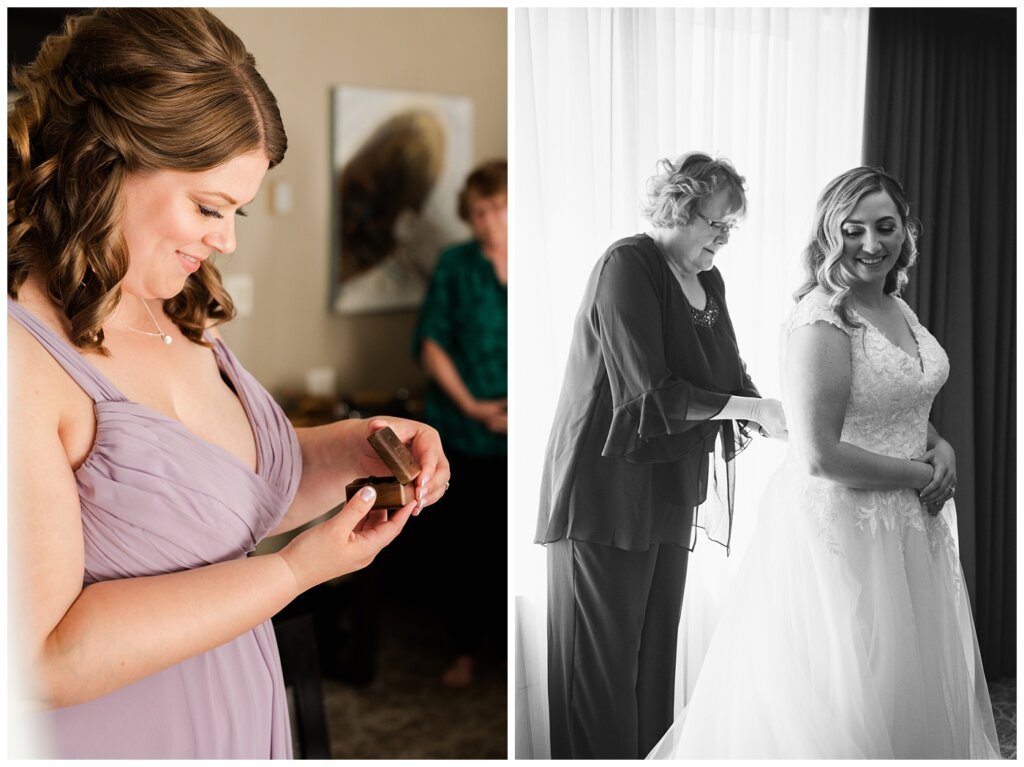 Trevor & Kim - The Atlas Hotel - 11 - Bride gets ready with help from her mom