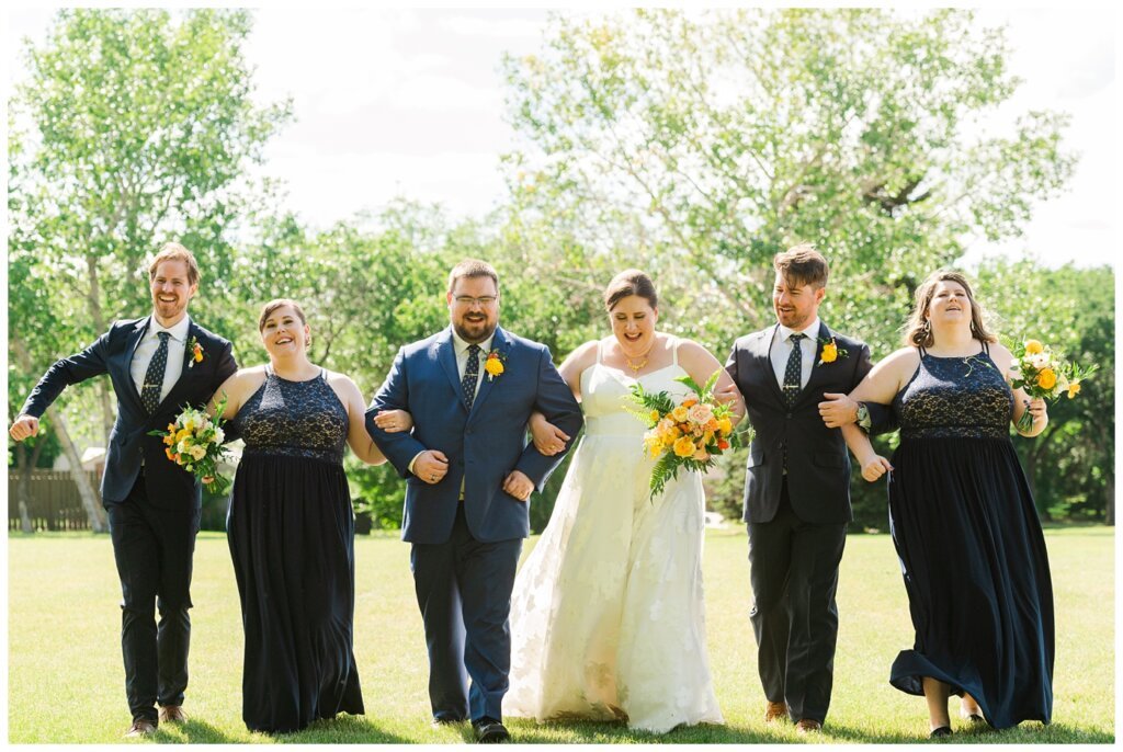 Paul & Lubomyra - Ukrainian Wedding - 22 - Walking with bridal party through Merlin Park