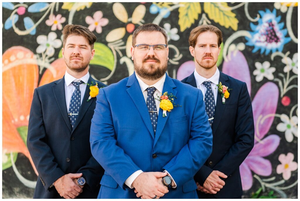 Paul & Lubomyra - Ukrainian Wedding - 26 - Regina Ukrainian Coop - Groom and Groomsmen