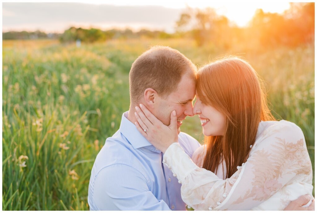 Ryan & Melissa - 13 - Wascana Habitat Conservation Area - Bride & Groom nuzzle noses