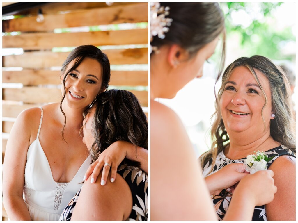 Tris & Jana - Lumsden Wedding - 12 - Bride with her mother