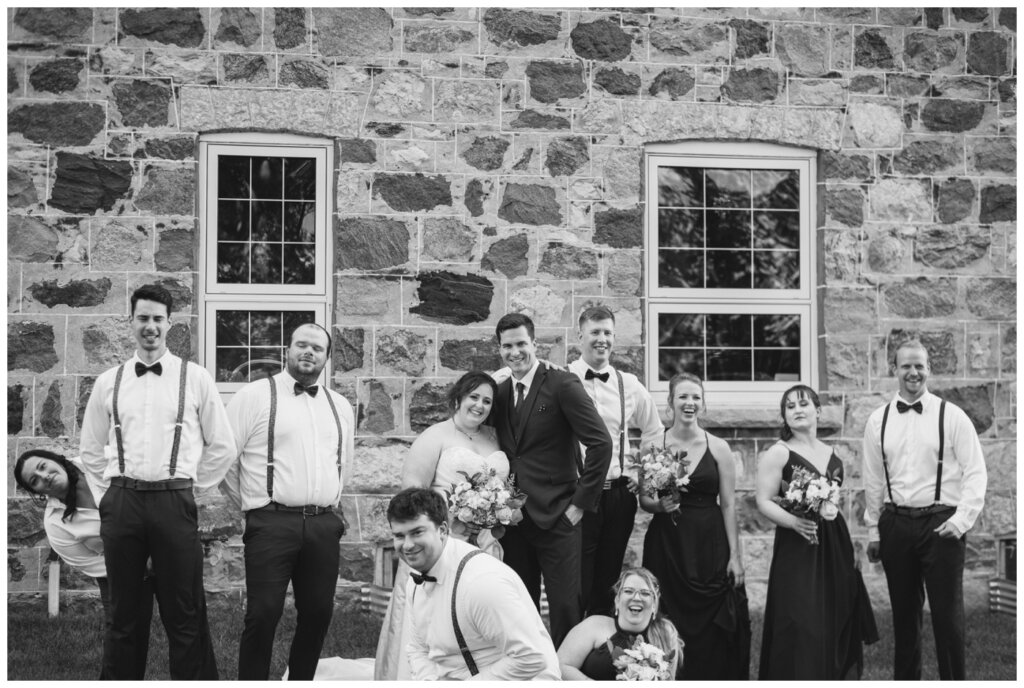 Ben & Megan - 21 - Regina Wedding - Bridal Party gets goofy