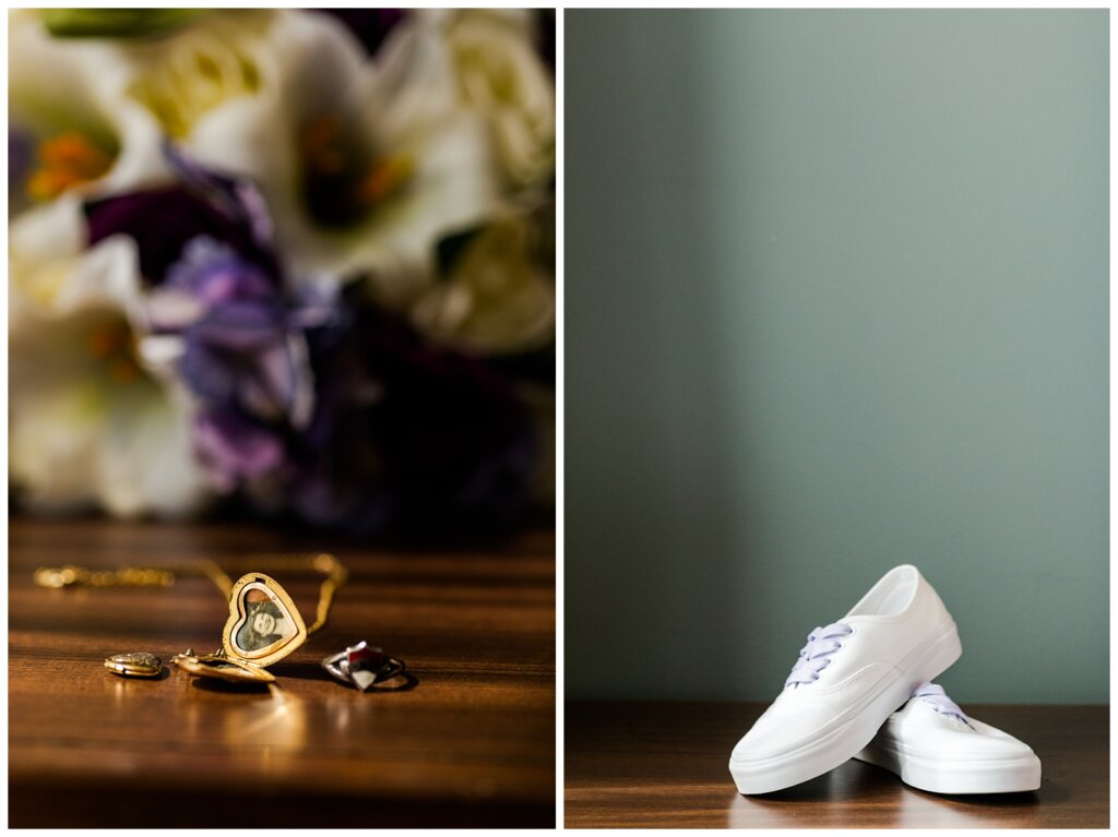 Andrew & Alisha - Regina Wedding Photography - 05 - Bride's Grandparents locket and high school ring