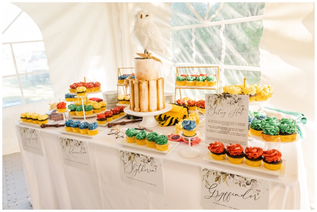Declan & Katherine - 41 - Regina Wedding - Harry Potter themed cake by Queen City Cakes