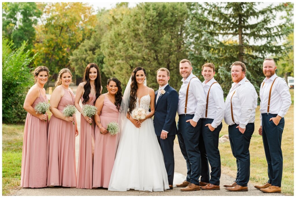 Adam & Caitlin - 17 - Regina Wedding - Bridal party in AE Wilson Park