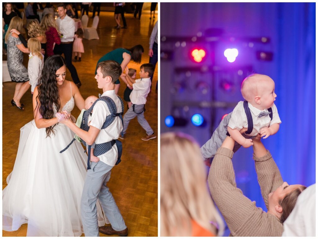 Adam & Caitlin - 40 - Regina Wedding - Bride dances with her sons