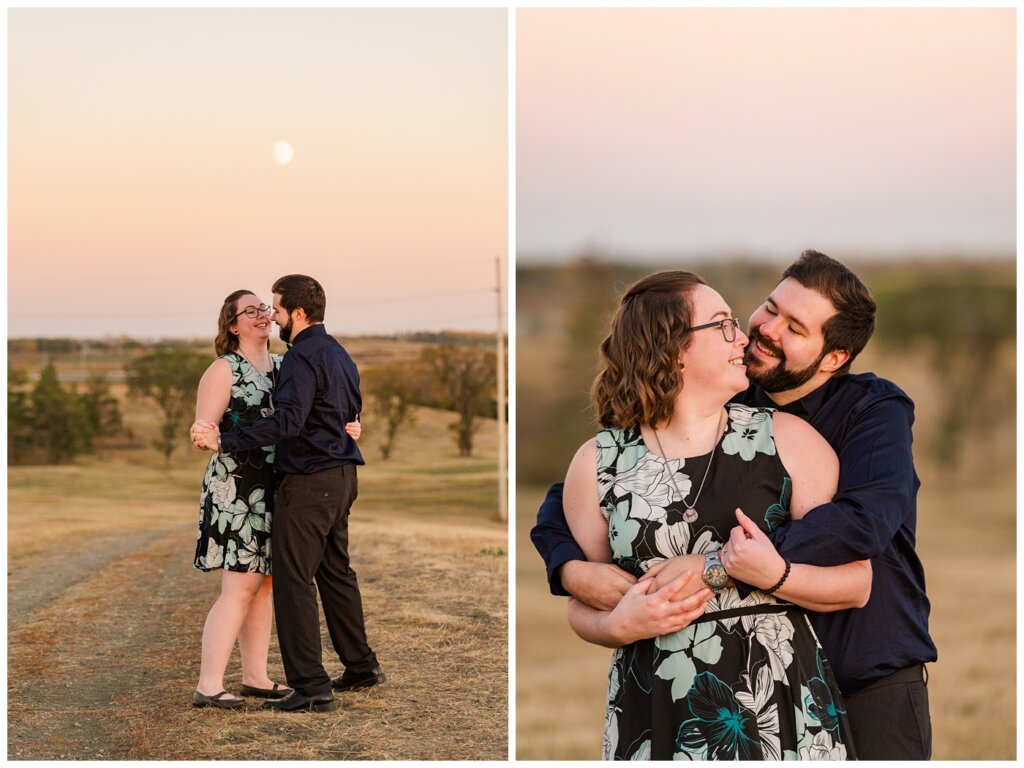 Jared & Haley - Engagement Session - 09 - Couple dancing in the moonlight