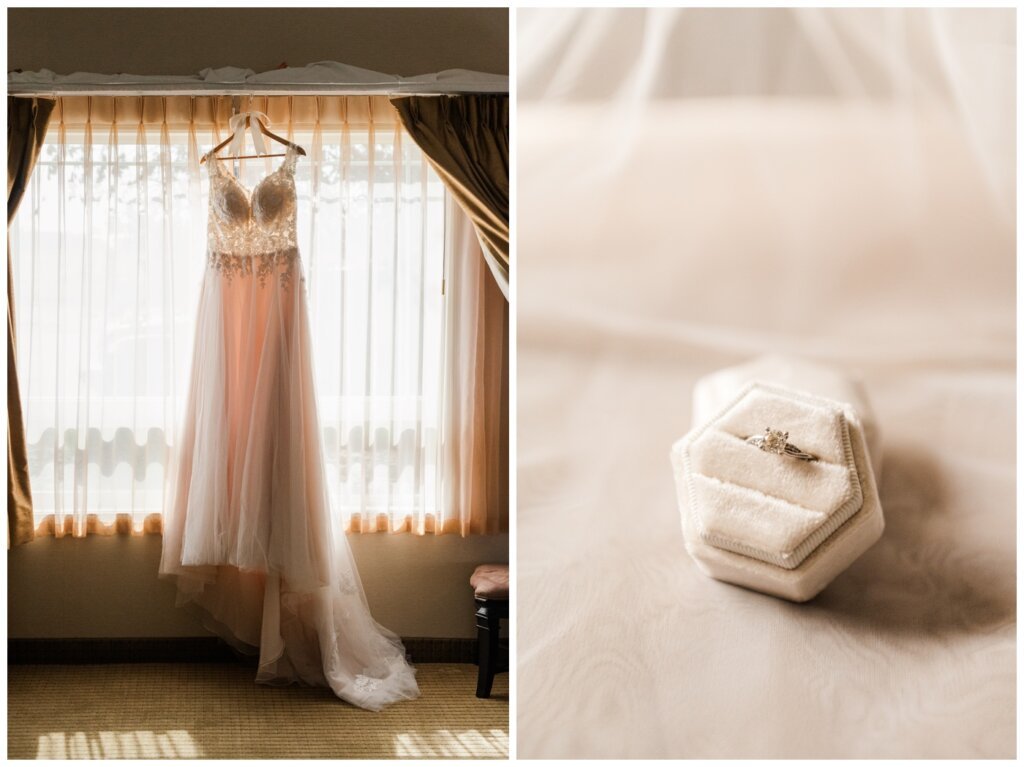 Orrin & Jade - 05 - Weyburn Wedding - Brides champagne Wedding dress from NWL