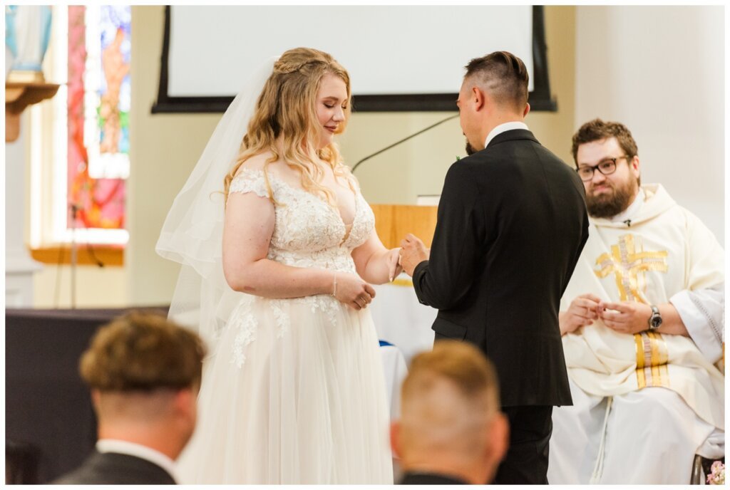 Orrin & Jade - 15 - Weyburn Wedding - Bride & Groom exchange rings