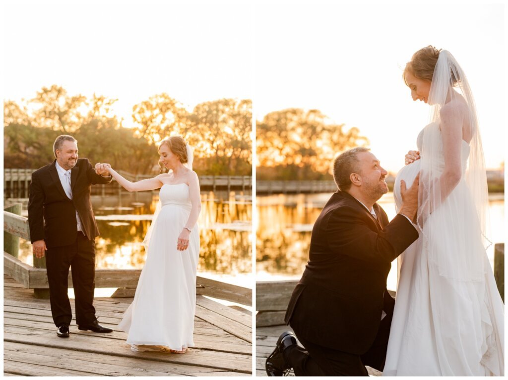 Shawn Jennifer - 30 - Moose Jaw Wedding Bride groom dance in Wakamow Valley at sunset