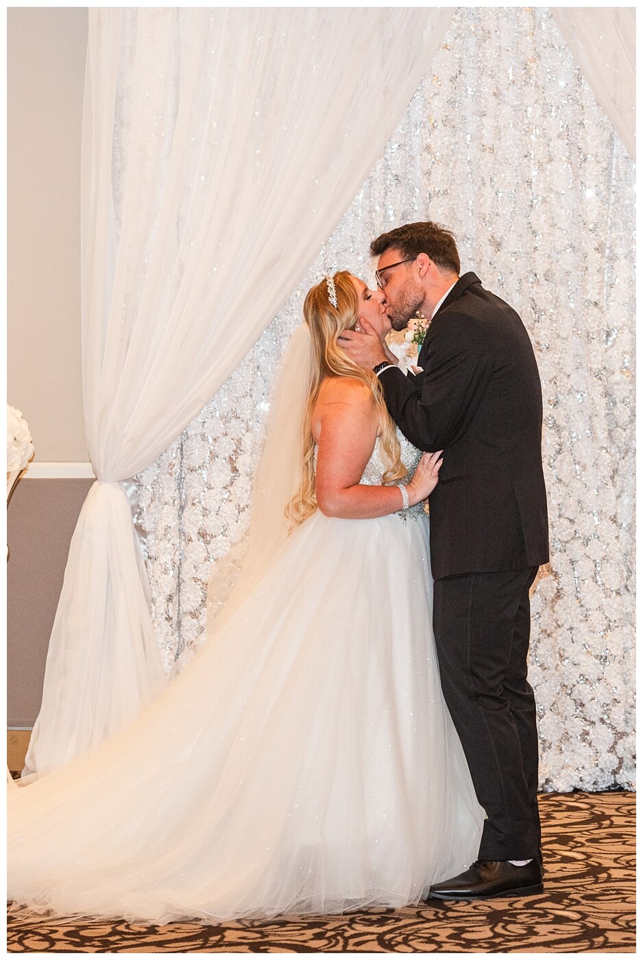 Brett & Rachelle - Delta Regina Wedding - 08 - First Kiss as Husband & Wife
