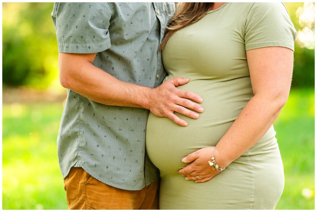 Filby Family 2023 - 12 - Husband and wife pose with the belly