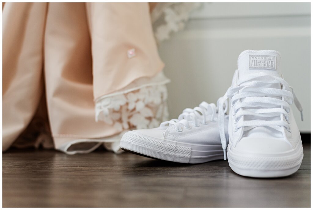 Jared & Haley - 07 - Bride's White Converse All Star Shoes