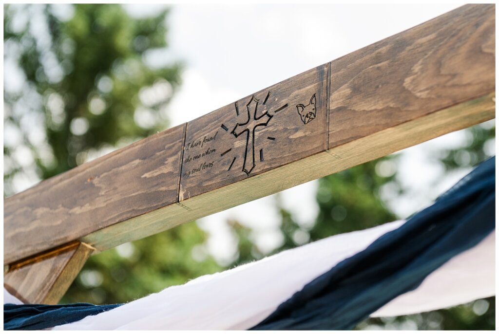 Jared & Haley - 11 - Custom Woodwork Arch at Kiwanis Waterfall Park