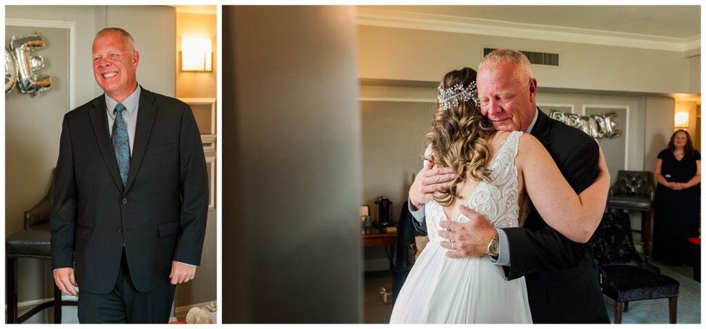 Ryan & Melissa - Hotel Sask Wedding - 05 - First Look with Dad