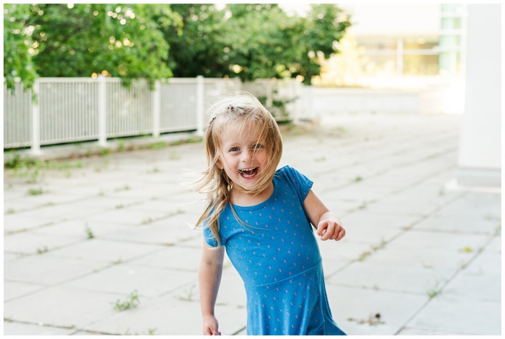 Eyre Family - University of Regina - 06 - Little girl smiles at the camera