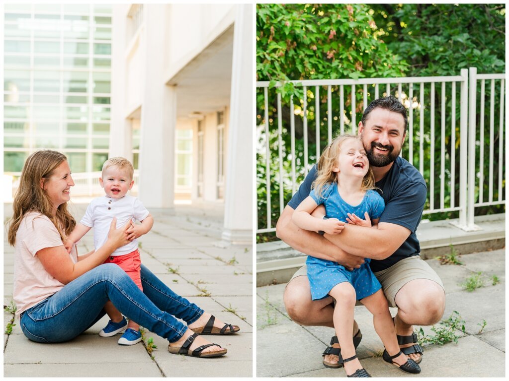 Eyre Family - University of Regina - 07 - Parents give their kids big hugs