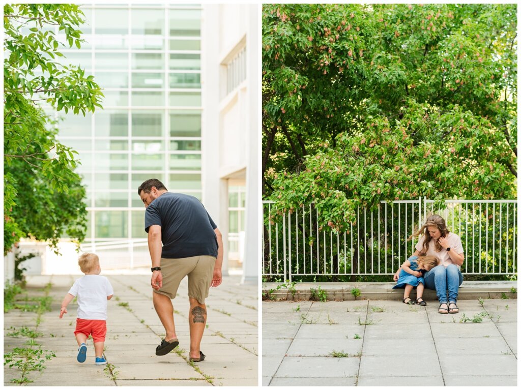 Eyre Family - University of Regina - 11 - Mom comforts daughter