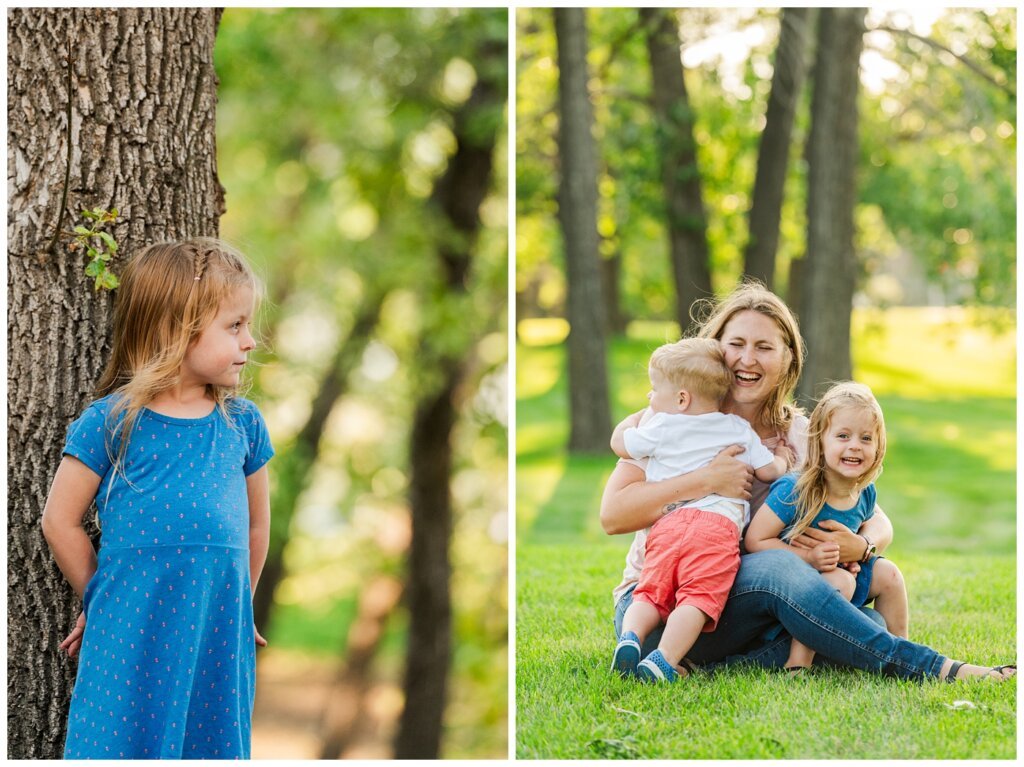 Eyre Family - University of Regina - 13 - Little boy gives mom a big hug