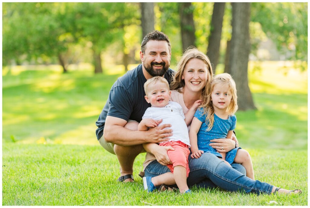 Eyre Family - University of Regina - 14 - Family sitting in the grass