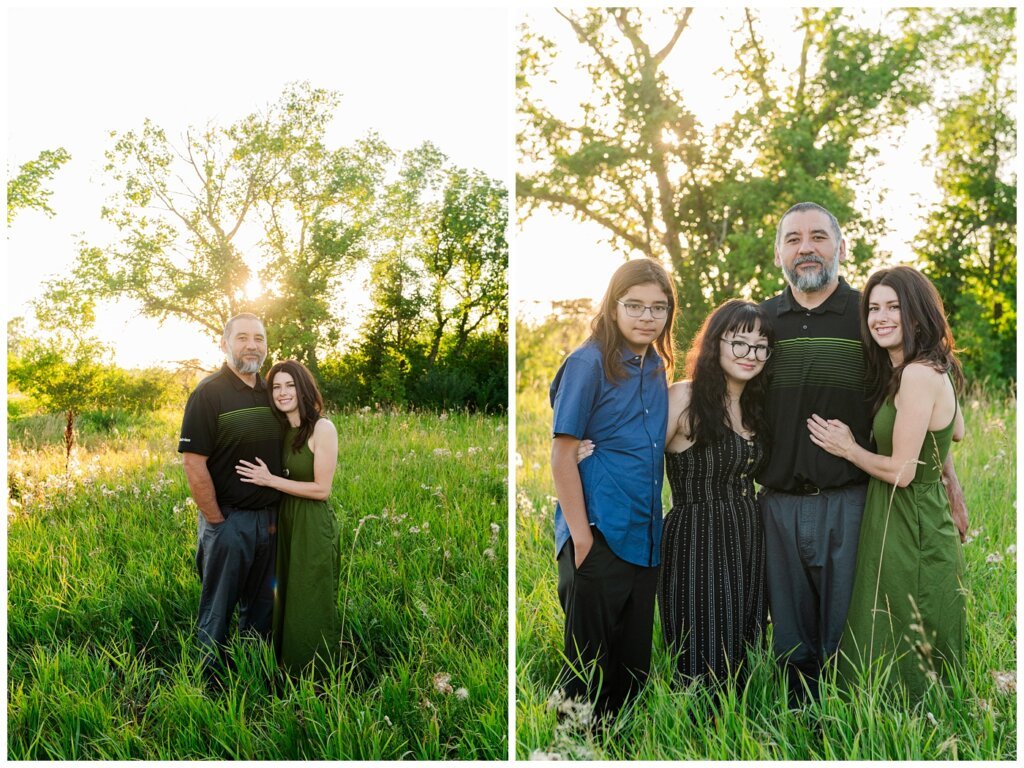 Strachan & McPhee Extended Family - Wascana Habitat Conservation Area - 01 - Family together in the tall grass