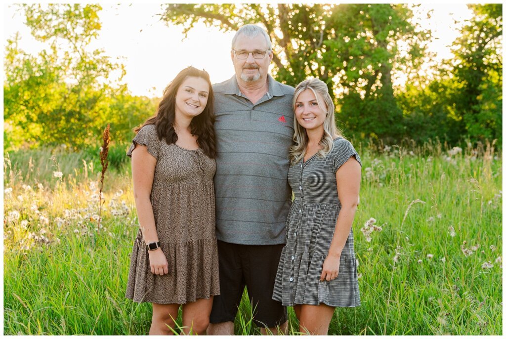 Strachan & McPhee Extended Family - Wascana Habitat Conservation Area - 05 - Daughters with their dad