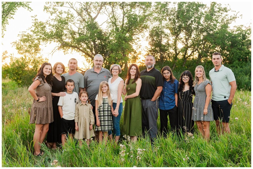 Strachan & McPhee Extended Family - Wascana Habitat Conservation Area - 07 - All family together in the tall grass