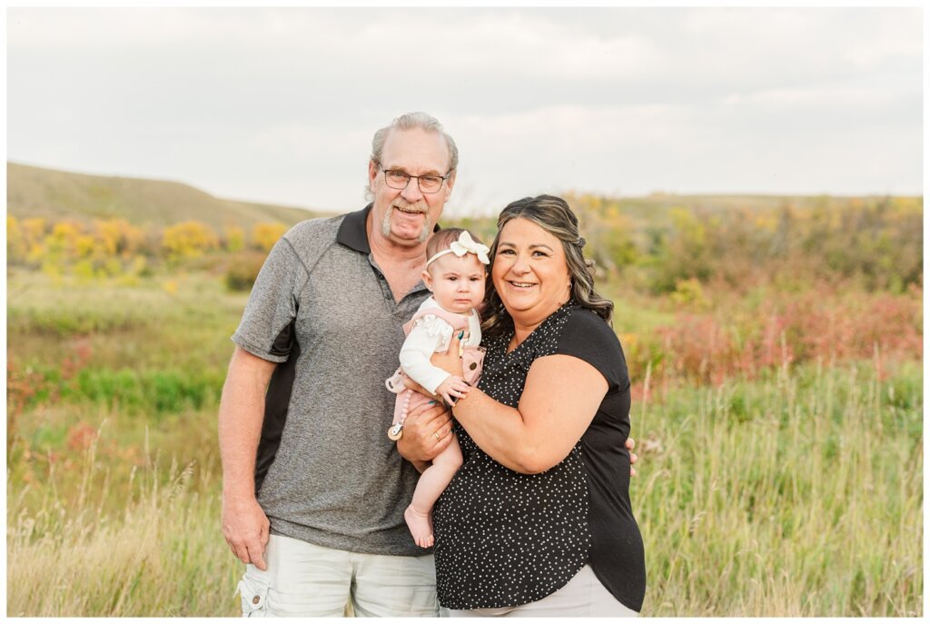 Hachkewich Family - Wascana Trails - 02 - Grandparents hold their granddaughter