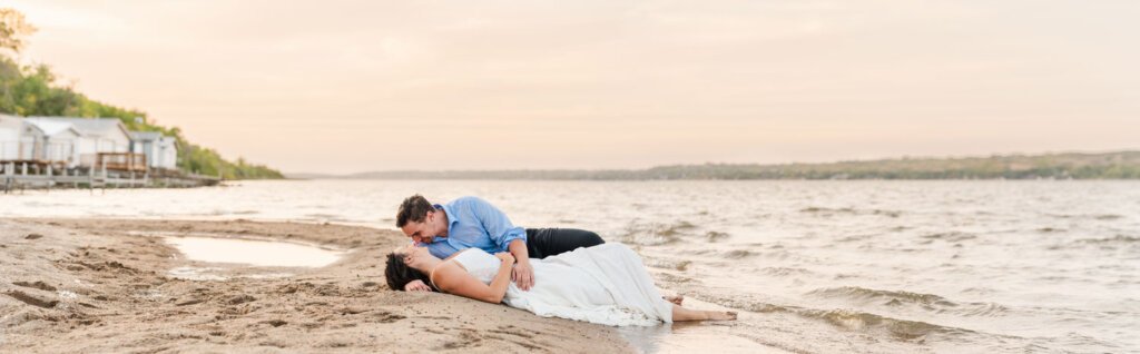 Beach Panoramic - Eloping Wedding Photographers