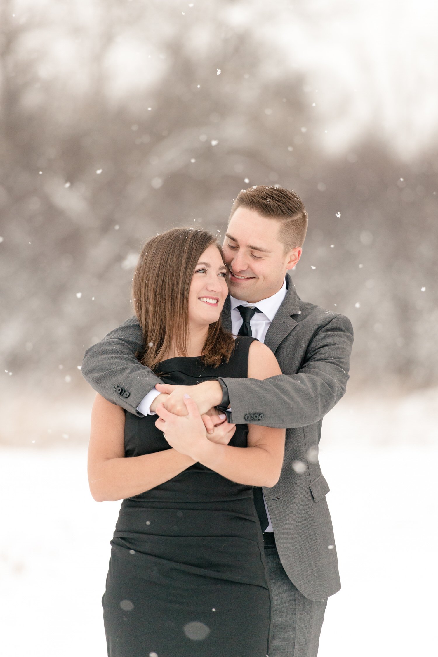 Tim & Jennelle - Bride & Groom first look at University of Regina