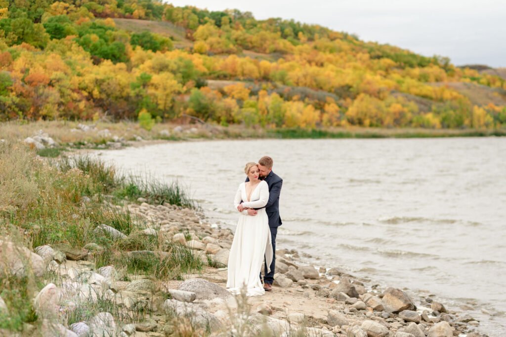 Lakeside Elopement Couple