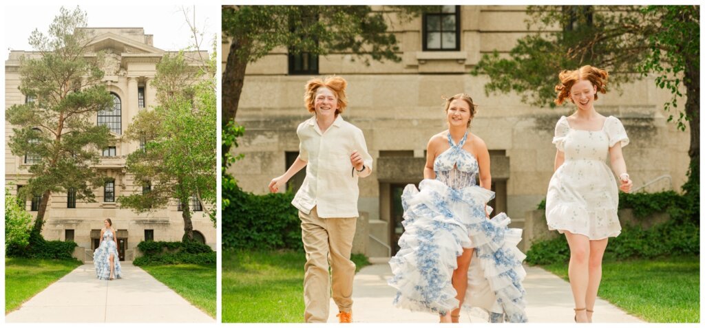 Isabelle Grad 2025 - Sask Legislative Building - 008 - Grad in front of the Legislative Building
