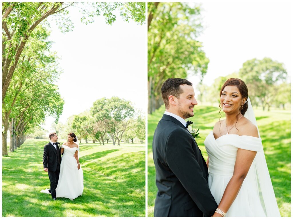 Derek & Danica - Regina Summer Wedding - 011 - Bride & Groom in Les Sherman Park