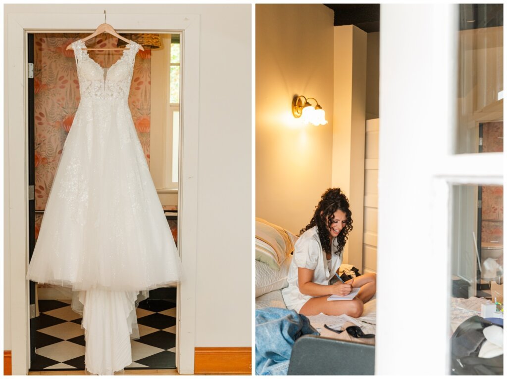 Blayde & Hanna - Regina Wedding Photographer - 008 - Bride handwrites her vows