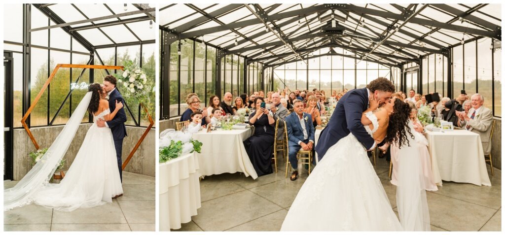 Blayde & Hanna - Regina Wedding Photographer - 016 - Bride and Groom have their first kiss
