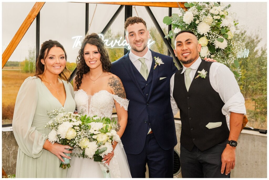 Blayde & Hanna - Regina Wedding Photographer - 017 - Bridal Party in The Station Solarium
