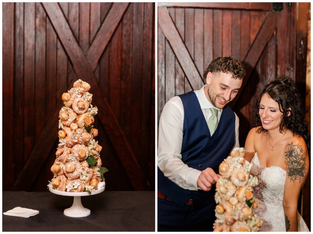 Blayde & Hanna - Regina Wedding Photographer - 023 - Donut tower as a wedding cake