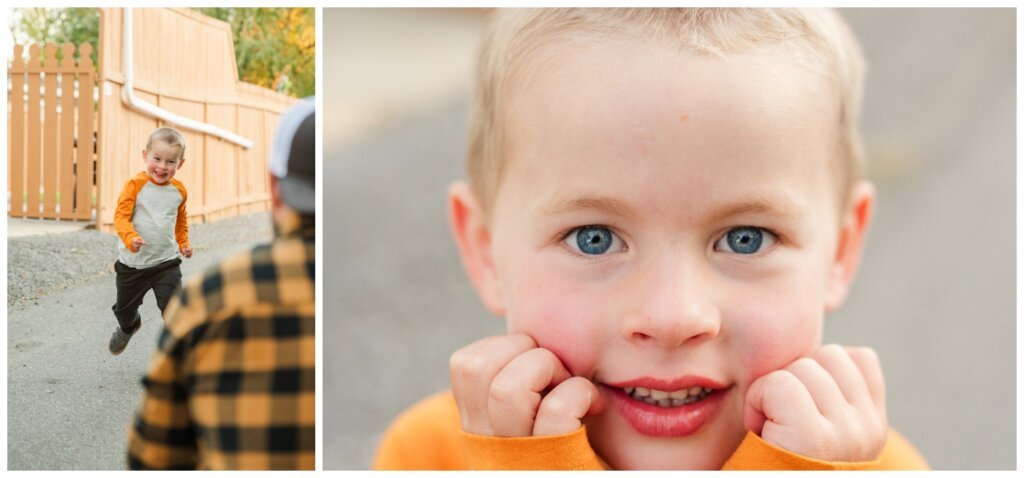Eyre Family - Regina Family Photography - 006 - Little boy with blue eyes